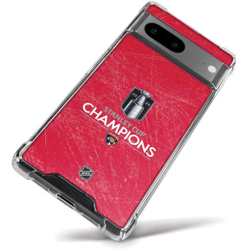 NHL 2024 Stanley Cup Champions Panthers Google Pixel 8a Clear Case